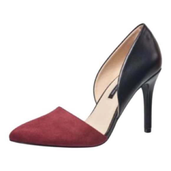 French Connection Shoes - Women's Heels Size 9 French Connection 
Dorsey Pumps Burgundy/Black
